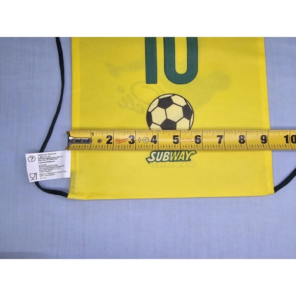 Brazil Pele Football Soccer Drawstrings Backpack Tote Bag 2014 Subway - Picture 3 of 4